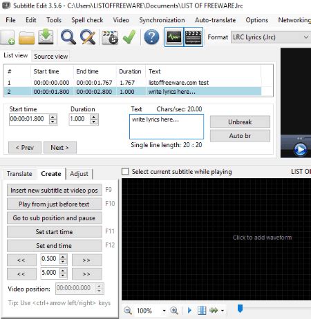 LRC Maker & Generator Online .